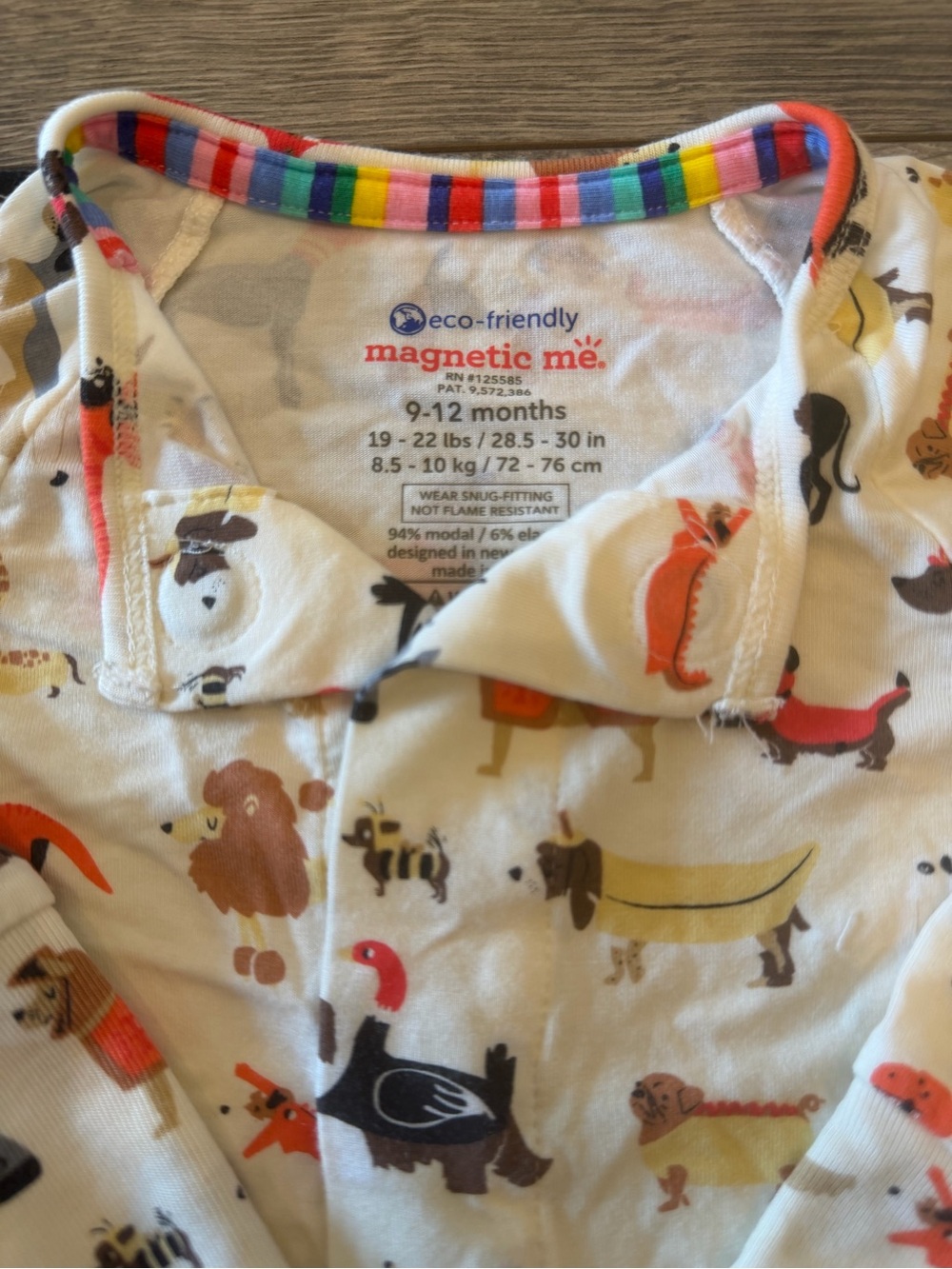 NWOT - Magnetic Me Halloween Dog Footed Onesie